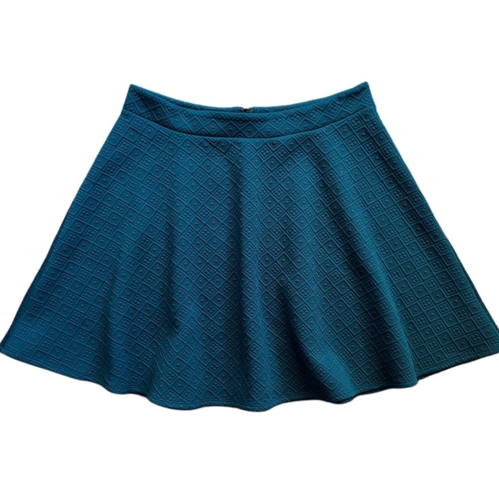Torrid Blue Quilt Knee Length Circle Skirt
